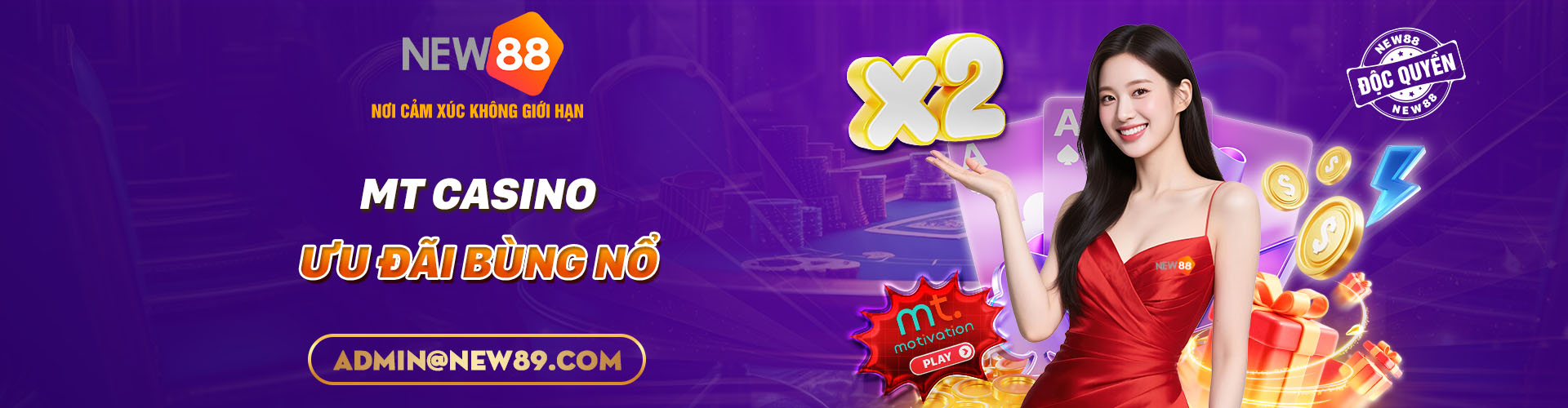 MT Casino độc quyền tại New88